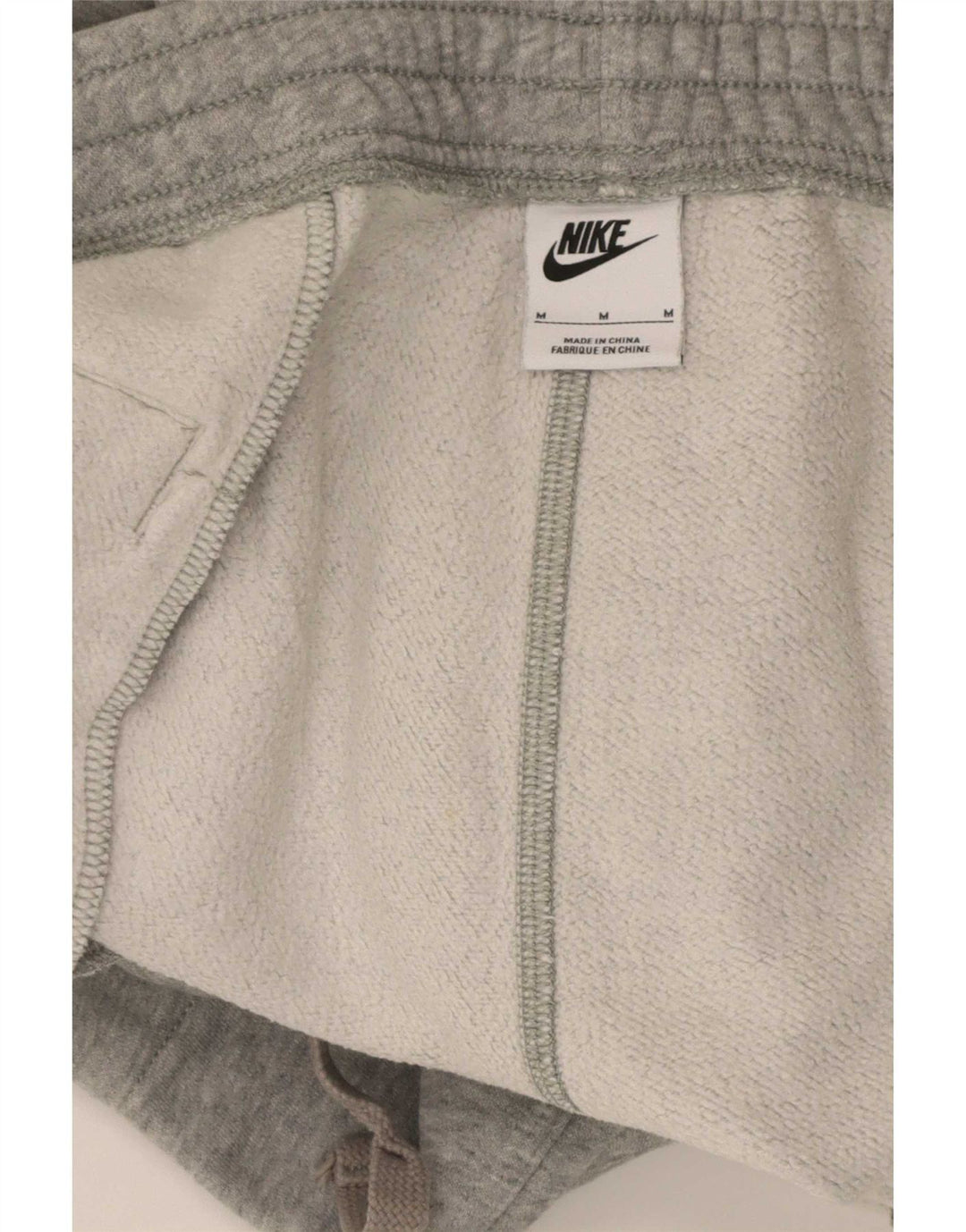 Pantaloni da tuta Nike da uomo in cotone mélange grigio medio