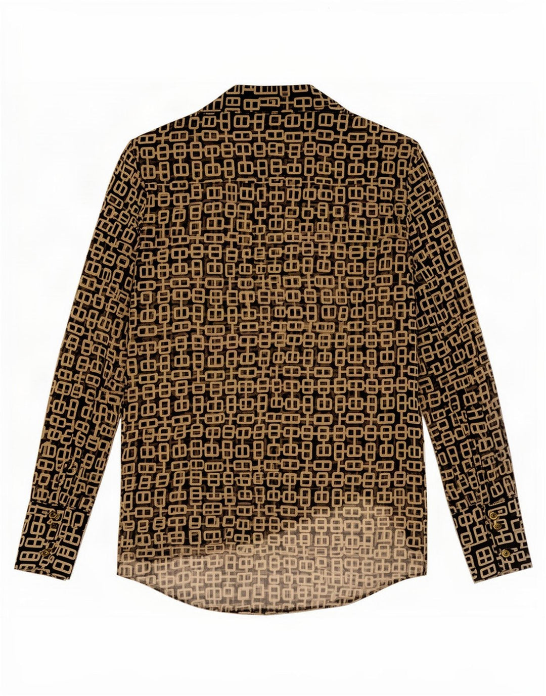 Maglia pullover trasparente da donna Zara UK 6 XS poliestere geometrico nero