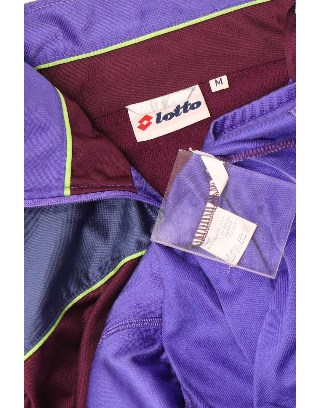 Giacca da ginnastica grafica da uomo Lotto Top in poliestere color block viola medio