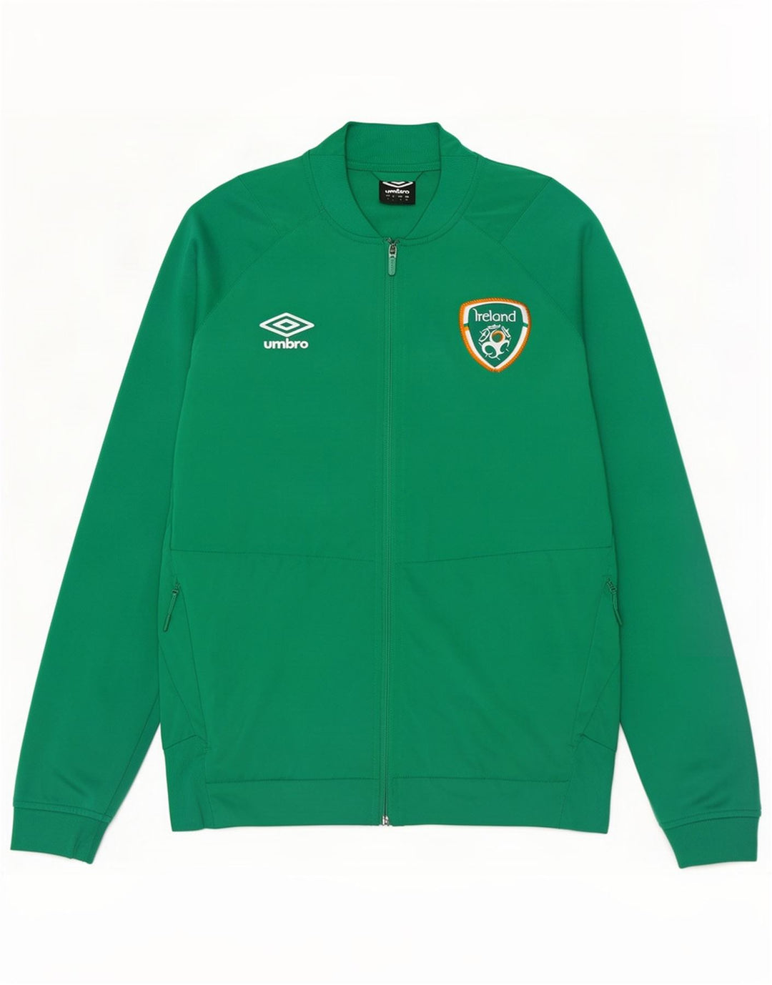 Giacca da ginnastica Umbro da uomo Irlanda, piccola, in poliestere verde