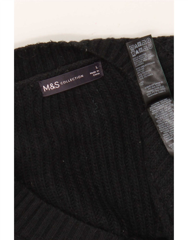 Canottiera da uomo Marks & Spencer grande nera in poliestere