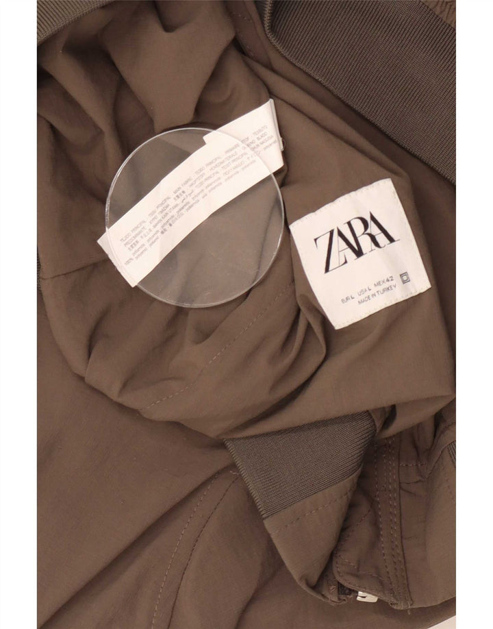 Giubbotto bomber da uomo Zara UK 40 Large grigio poliammide