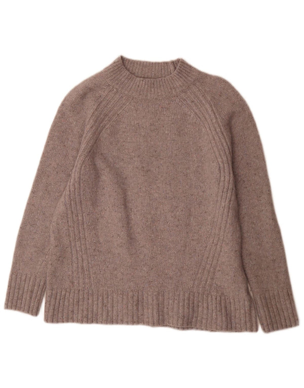 Maglione maglione collo alto da donna White Stuff UK 14 Grande grigio chiazzato