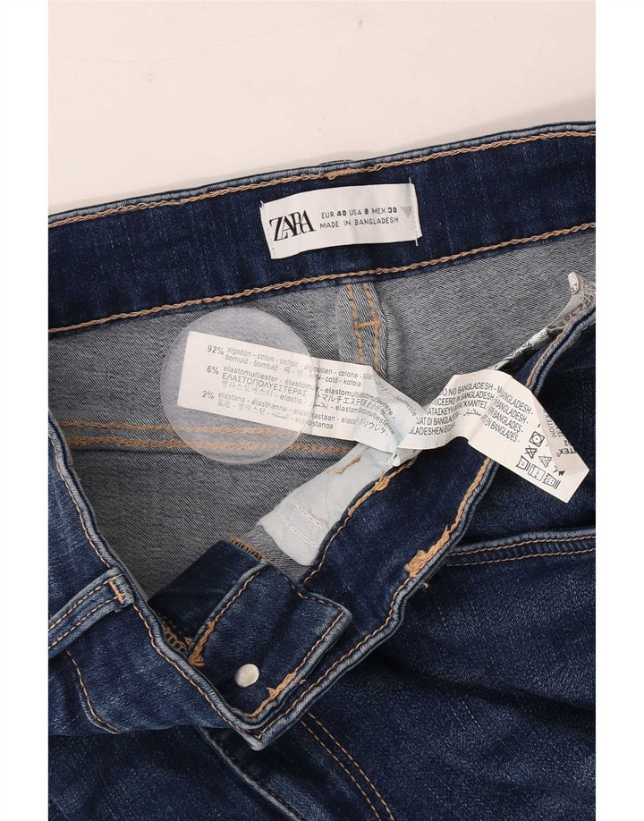 Jeans slim da donna Zara EU 40 medio W30 L28 cotone blu