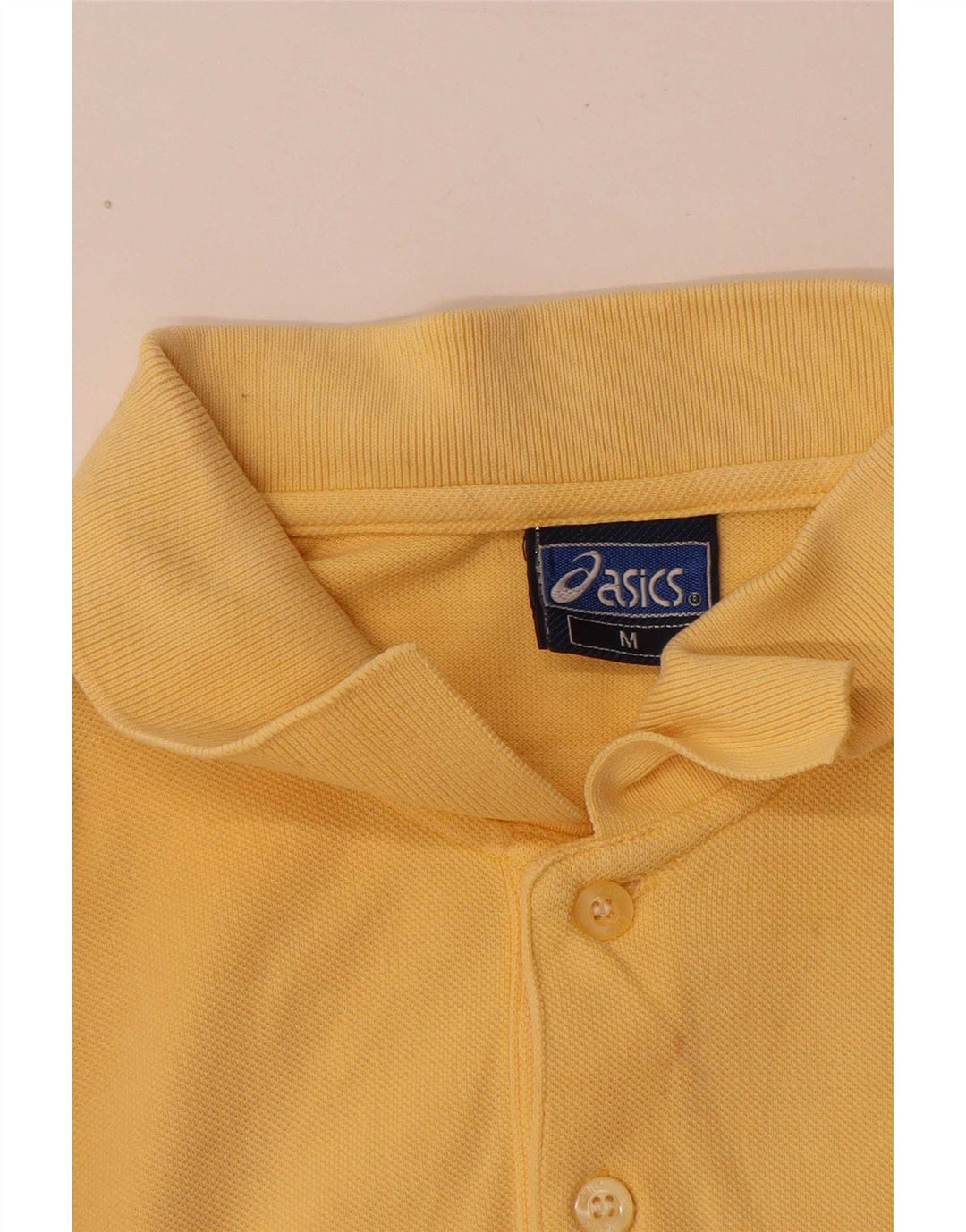 Polo Asics Uomo Cotone Giallo Medio