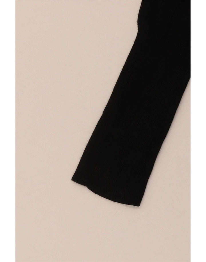 Maglione maglione collo alto da donna Zara UK 8 piccolo rayon nero