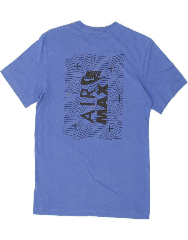 NIKE Mens Graphic T-Shirt Top Small Blue Cotton
