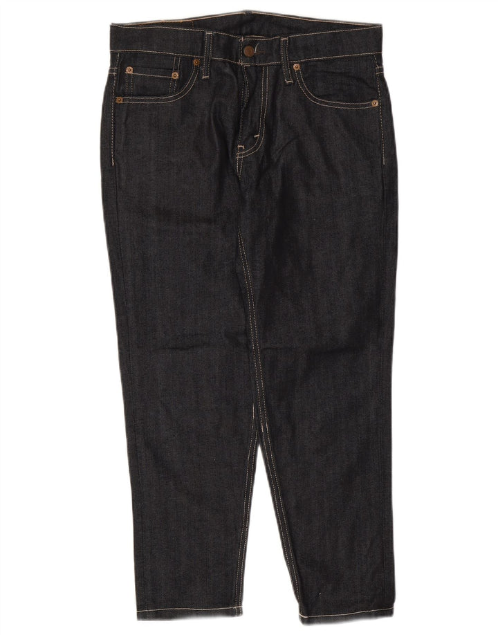 LEVI'S Jeans 511 slim cropped da donna W30 L24 cotone blu navy