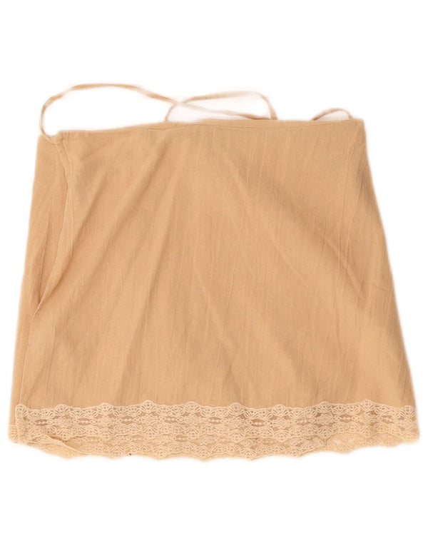 Gonna a portafoglio Zara da donna media W30 in cotone beige