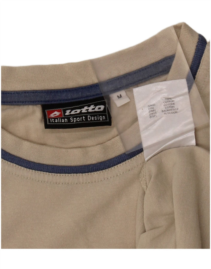 T-shirt grafica da uomo LOTTO Top in cotone beige medio