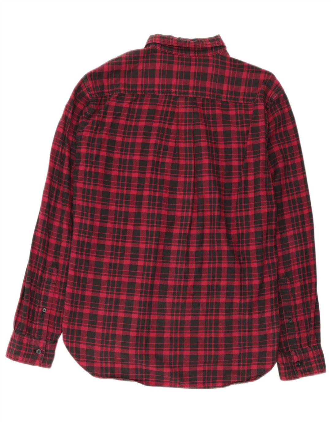 Camicia da uomo in flanella vestibilità standard Dockers, cotone a quadri rosso medio