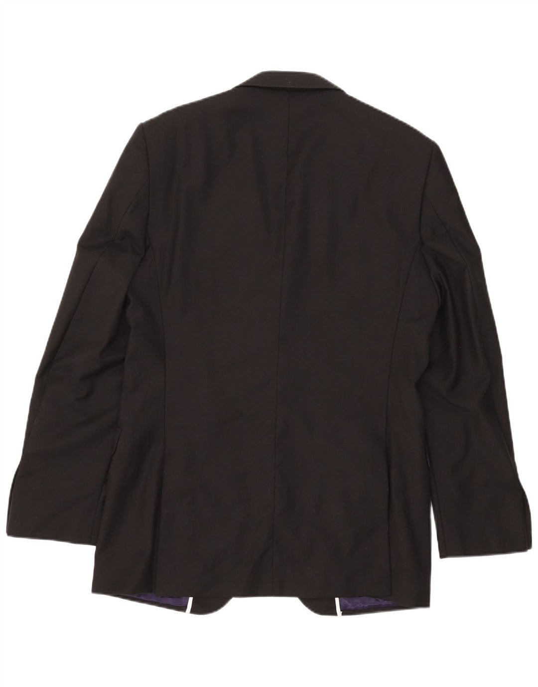 Giacca blazer lunga a 2 bottoni Marks & Spencer da uomo UK 40 lana nera media