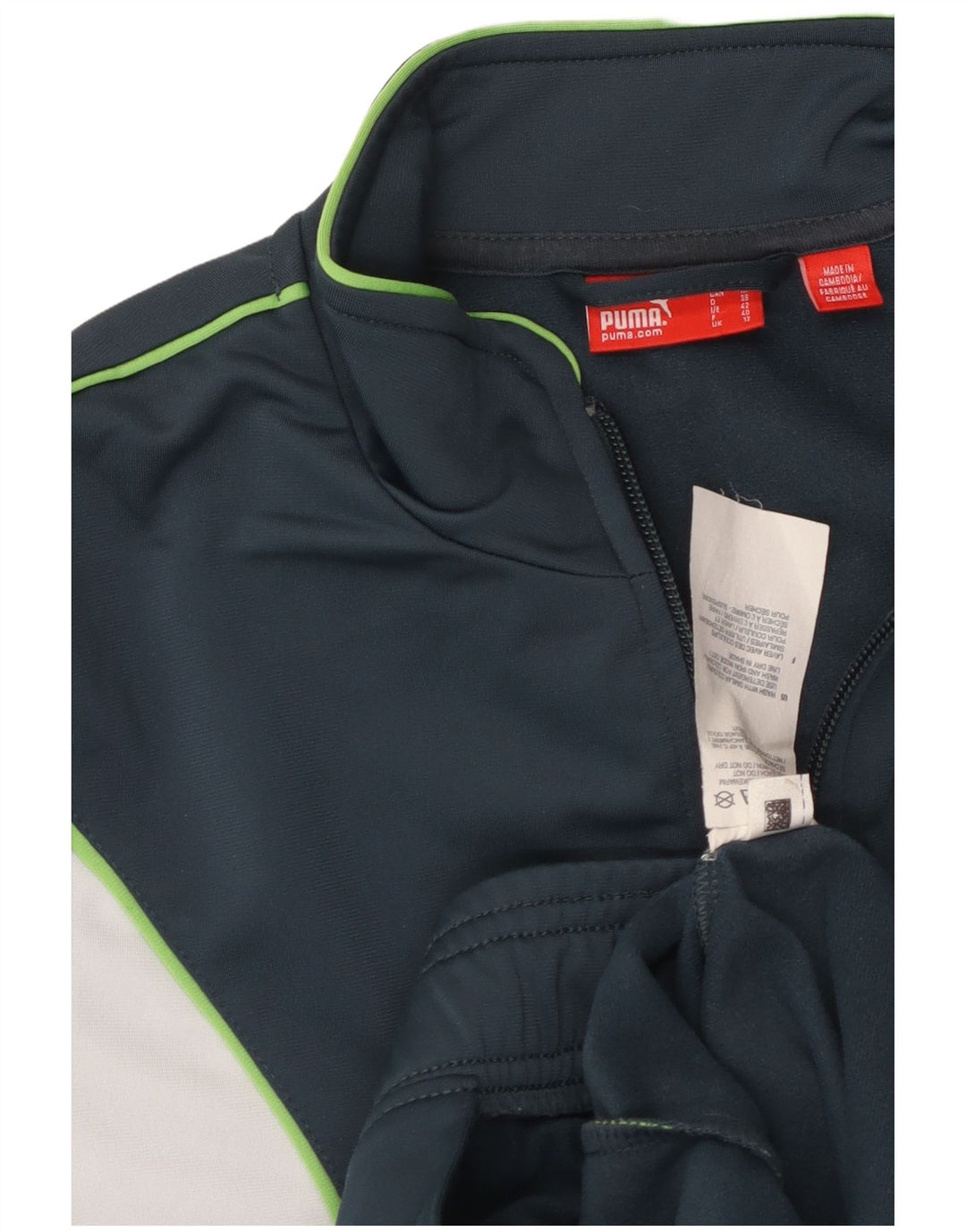 Giacca da tuta da donna PUMA UK 12 Medium Navy Blue Colourblock