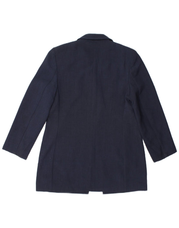 Giacca blazer St. Michael da donna Marks & Spencer UK 10 piccola blu navy