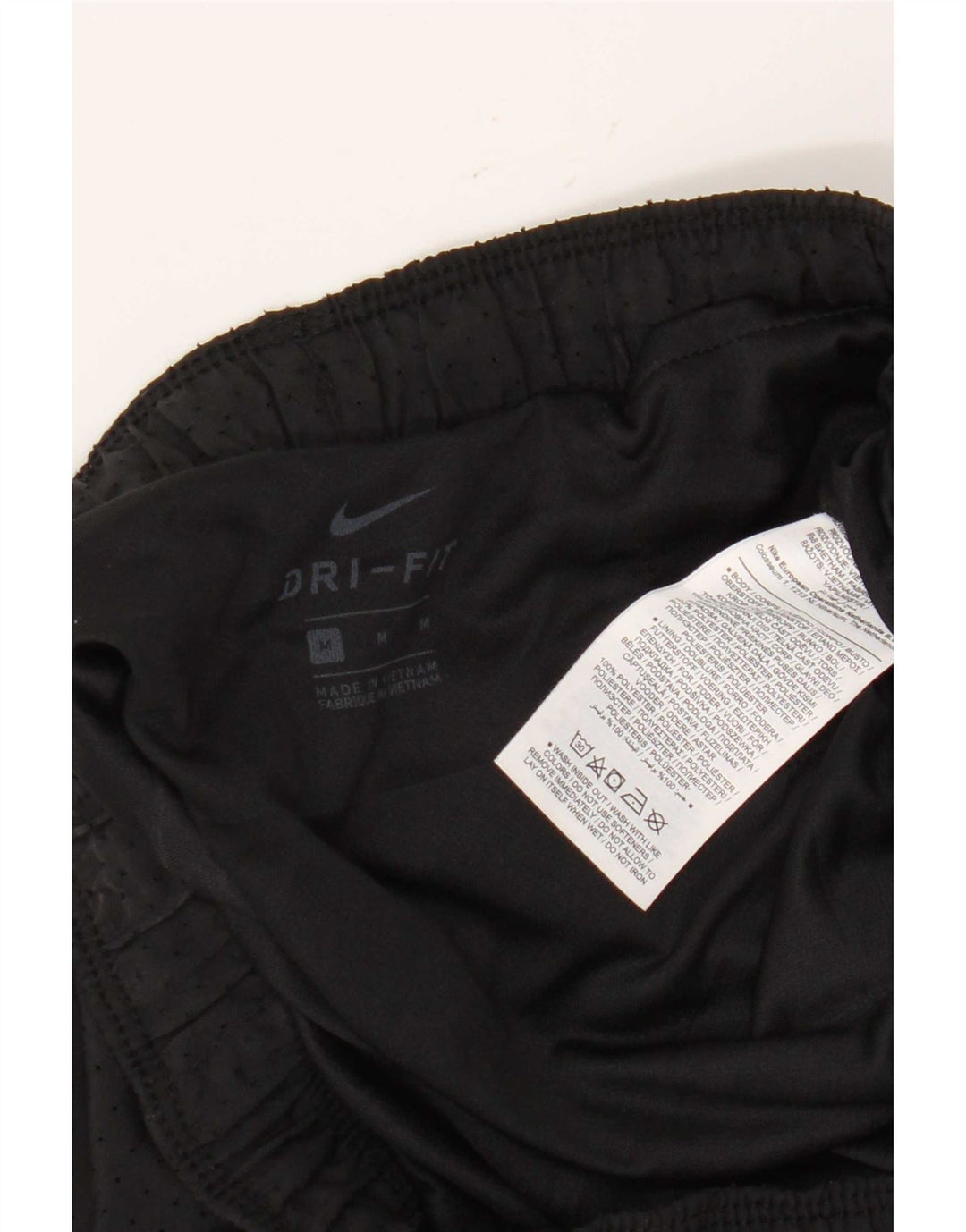 Pantaloncini sportivi Nike da donna Dri Fit UK 14 medio nero poliestere