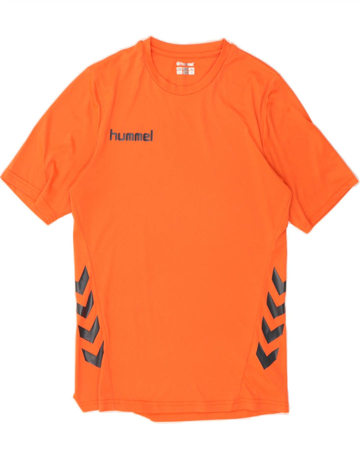 HUMMEL Mens Graphic T-Shirt Top Small Orange Polyester Vintage Hummel and Second-Hand Hummel from Messina Hembry 