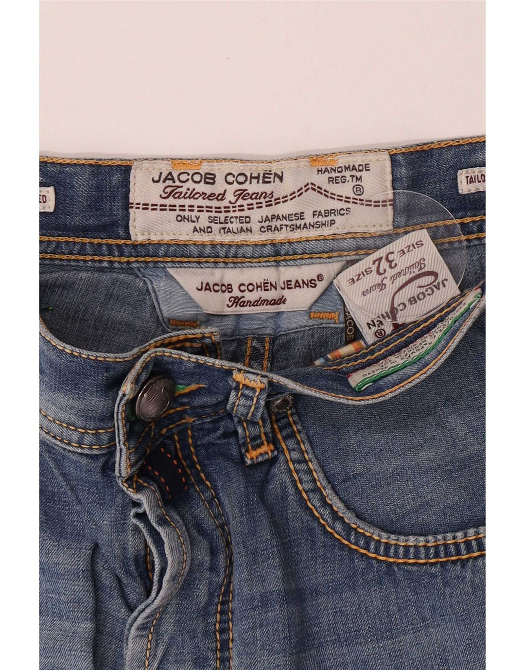 Pantaloncini di jeans regolari da uomo Jack & Jones W32 cotone blu medio