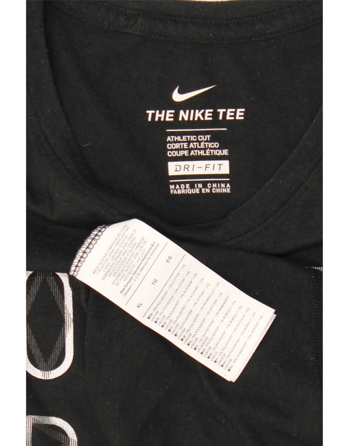 T-shirt grafica da uomo Nike Dri Fit Top XL poliestere nero