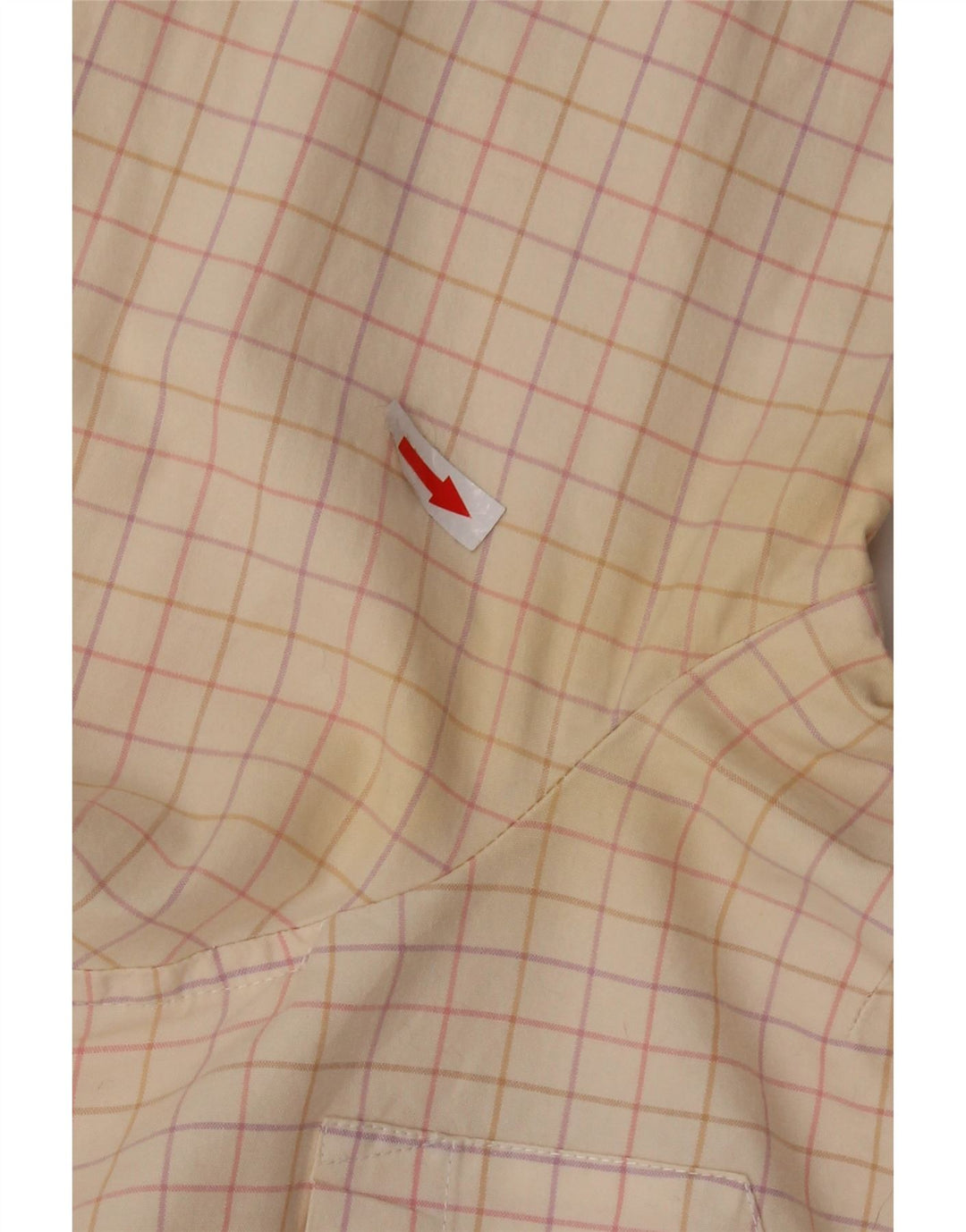Gap Camicia da donna con maniche a 3/4 UK 16 Large Beige Check