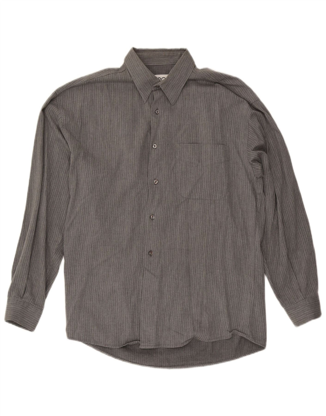 Camicia da uomo in flanella Tipo' S grande gessato grigio