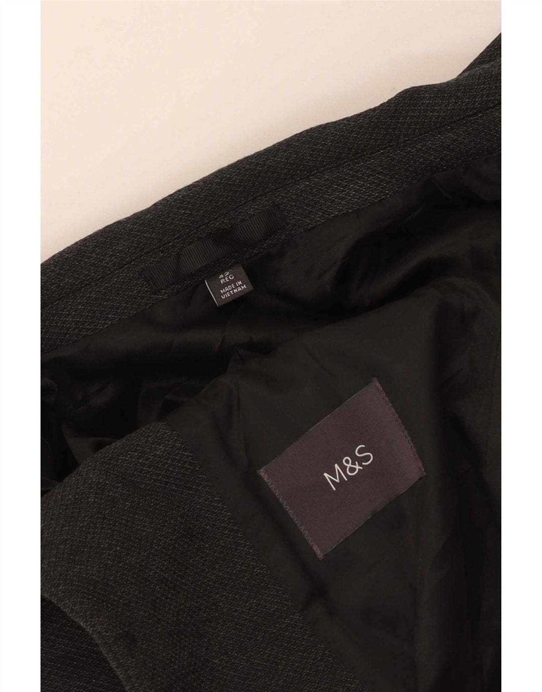 Giacca blazer a 2 bottoni Marks & Spencer da uomo UK 42 grande grigia