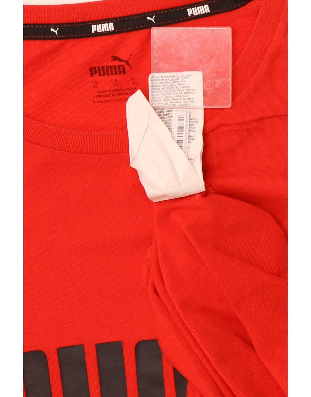 T-shirt con grafica PUMA da uomo XL rossa in cotone