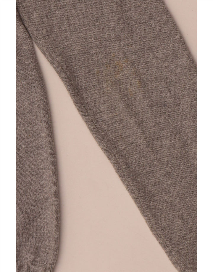 Maglione cardigan da donna Zara UK 10 piccolo cotone grigio