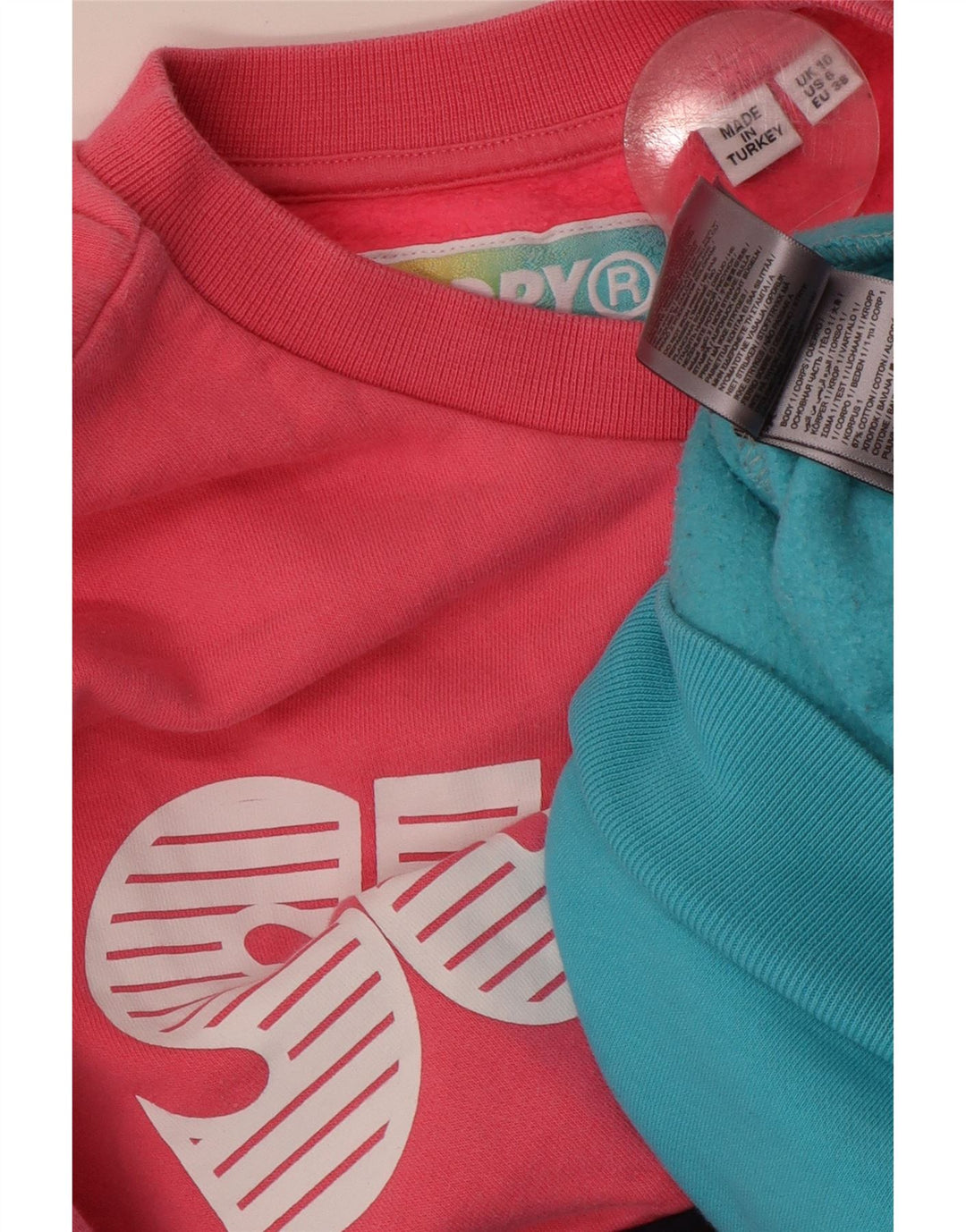 Felpa oversize da donna SUPERDRY UK 10 piccola multicolore