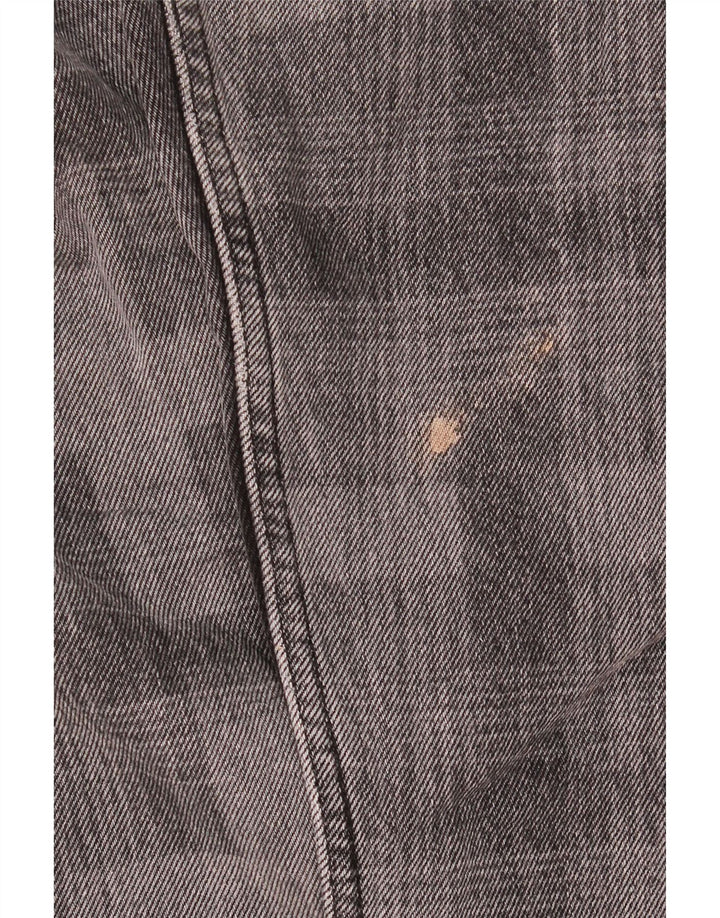 Jeans dritti da donna Zara EU 42 Large W32 L30 Cotone a quadri grigi