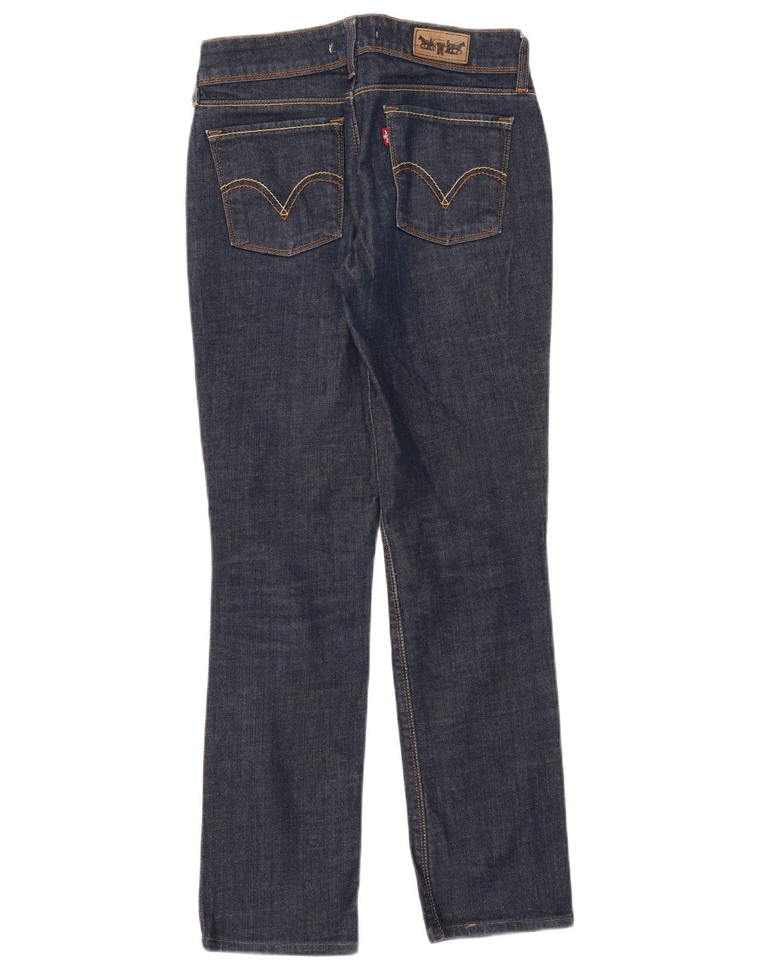 LEVI'S Jeans 571 Slim da Donna W32 L30 Cotone Blu Navy