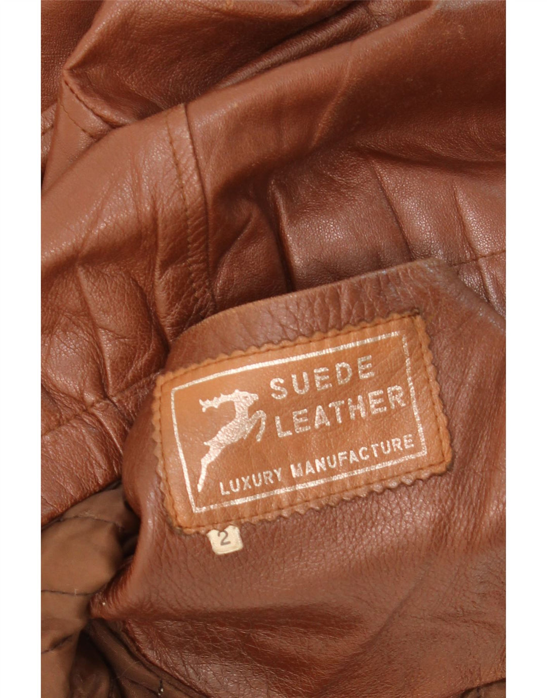 VINTAGE Mens Leather Jacket UK 38 Medium Brown Leather Vintage Vintage and Second-Hand Vintage from Messina Hembry 