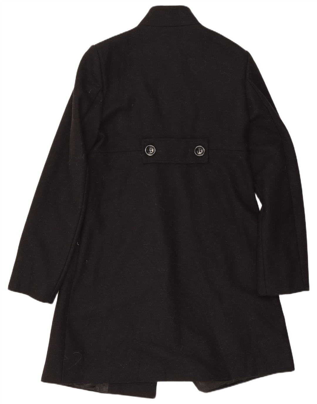 Cappotto Donna Benetton IT 42 Medio Nero Lana