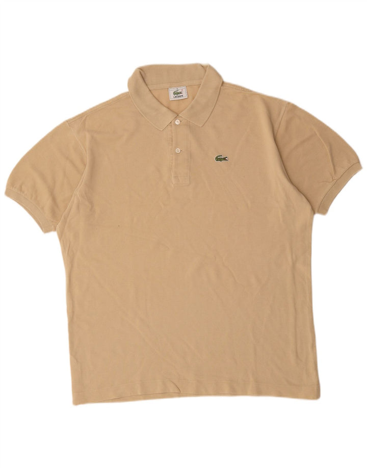 Polo da uomo Lacoste taglia 5 grande in cotone beige