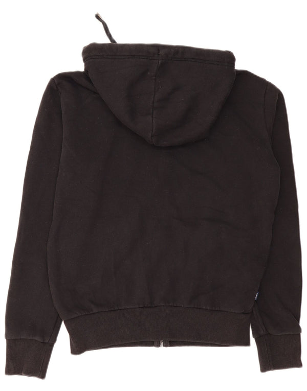 Maglione con cappuccio e zip da uomo Superdry piccolo in cotone nero