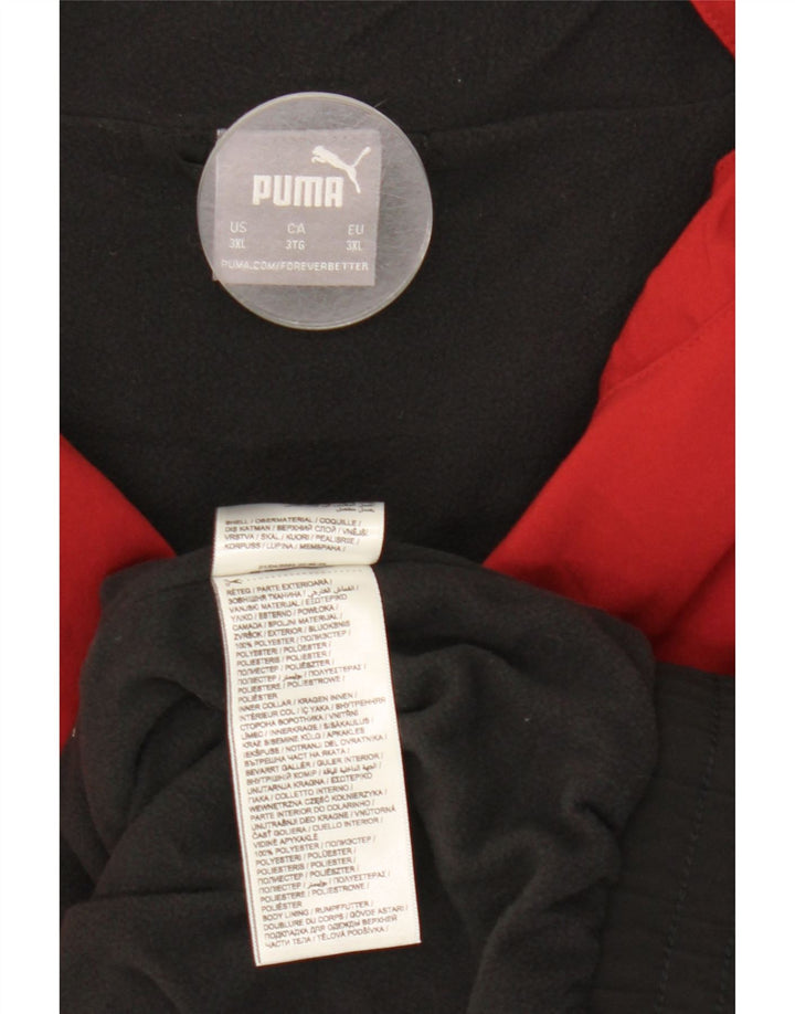 Giacca da tuta da uomo Puma 3XL Poliestere color block rosso