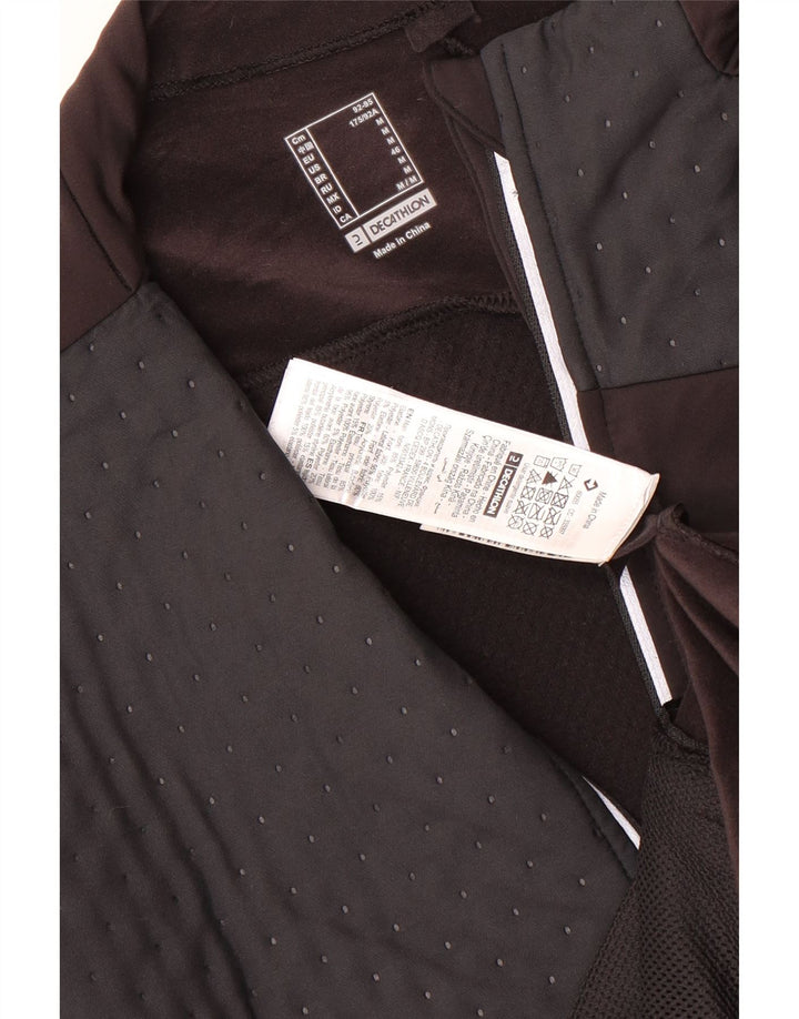 DECATHLON Giacca da tuta da uomo in poliestere color block marrone medio