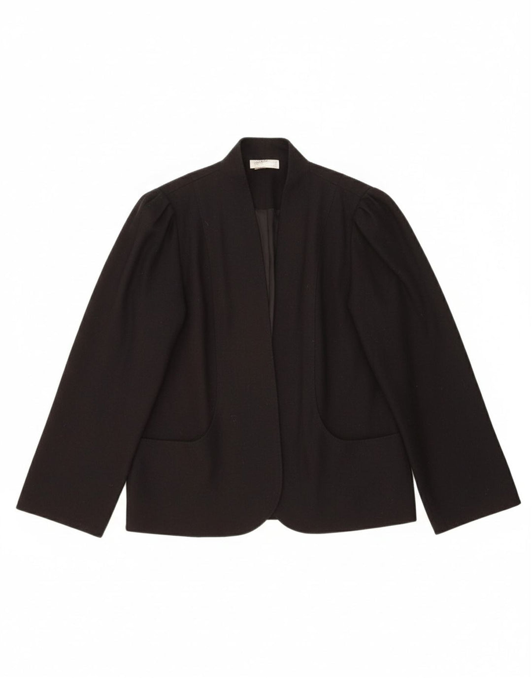 GODSKE Womens Open Blazer Jacket UK 12 Medium Black Polyester