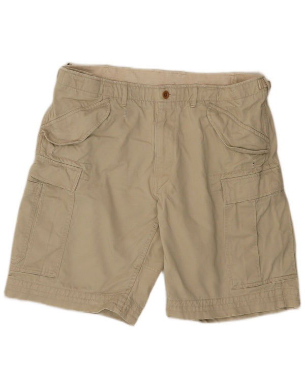 Pantaloncini cargo da uomo Polo Ralph Lauren W36 grandi in cotone beige