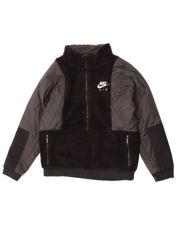 Giacca in pile Nike da ragazzo pullover 13-14 anni XL poliestere nero