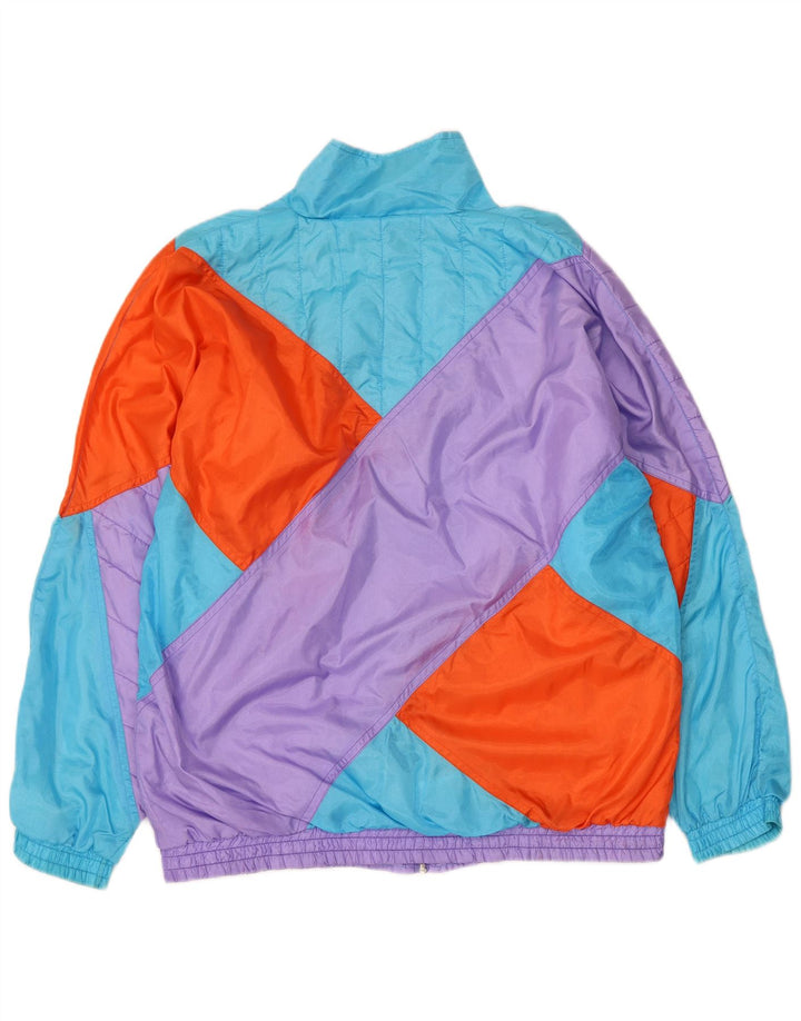 Giacca da tuta da uomo Master, grande, in nylon color block multicolore