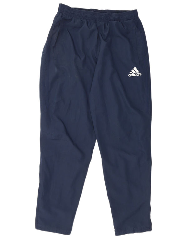 Pantaloni da tuta Adidas Climalite da donna UK 14 Large in poliestere blu navy