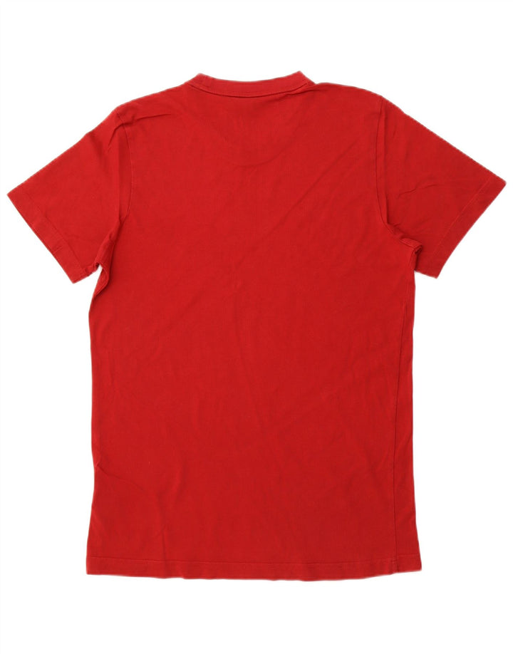 T-shirt grafica da uomo ADIDAS Top rosso medio in cotone