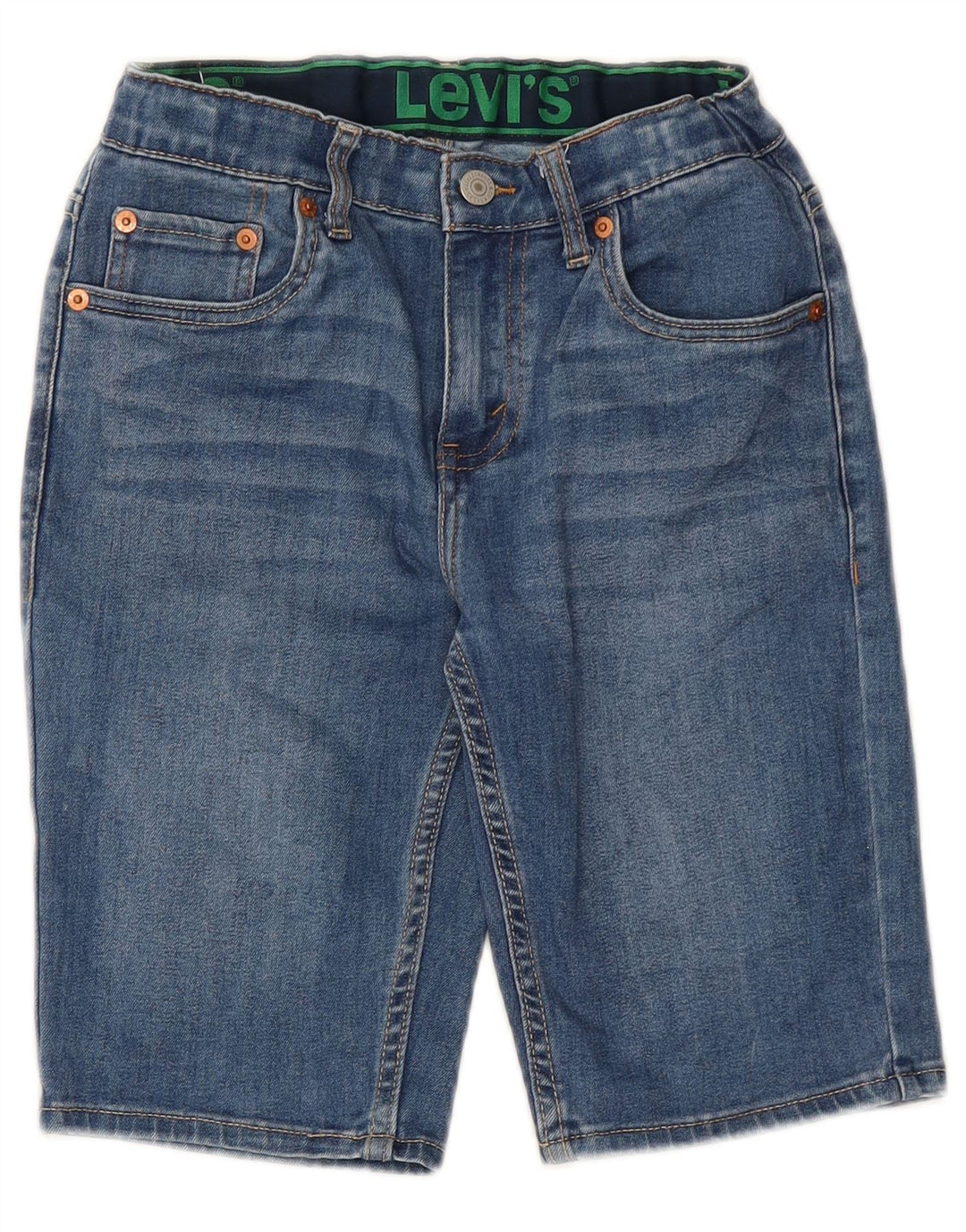 Pantaloncini di jeans LEVI'S per ragazzi 11-12 anni W24 Blu Cotone
