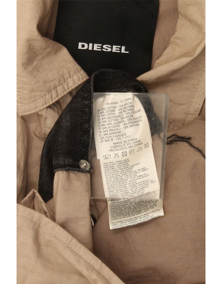 Trench da donna Diesel UK 40 grande in cotone beige
