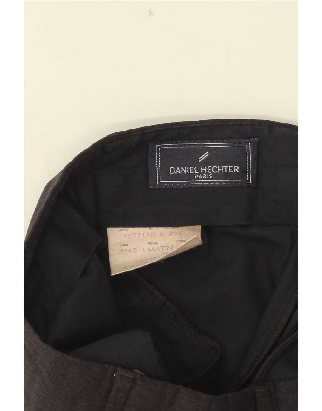 Pantaloni da abito da uomo con pegging Daniel Hechter EU 52 XL W33 L32 Lana grigia