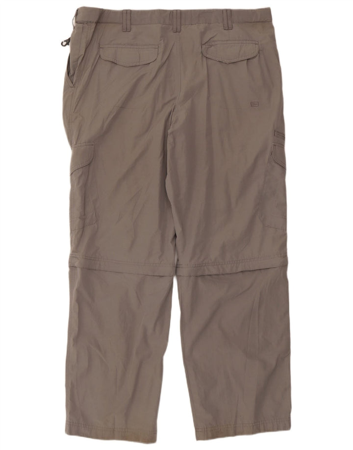 MARKS & SPENCER Pantaloni cargo dritti da uomo W40 L31 Poliammide grigio