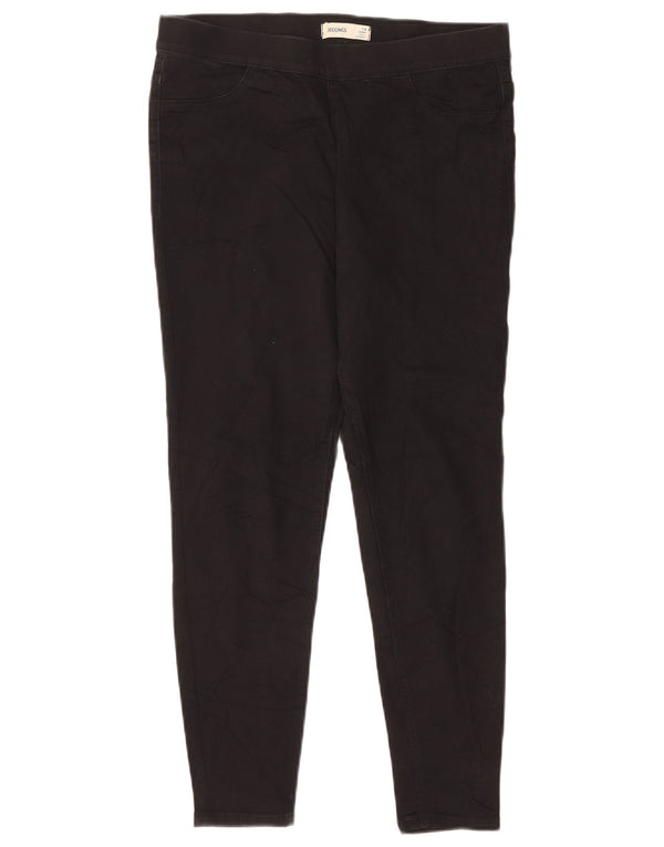 Jeans Jegging da donna MARKS & SPENCER UK 14 Large W32 L26 Cotone nero