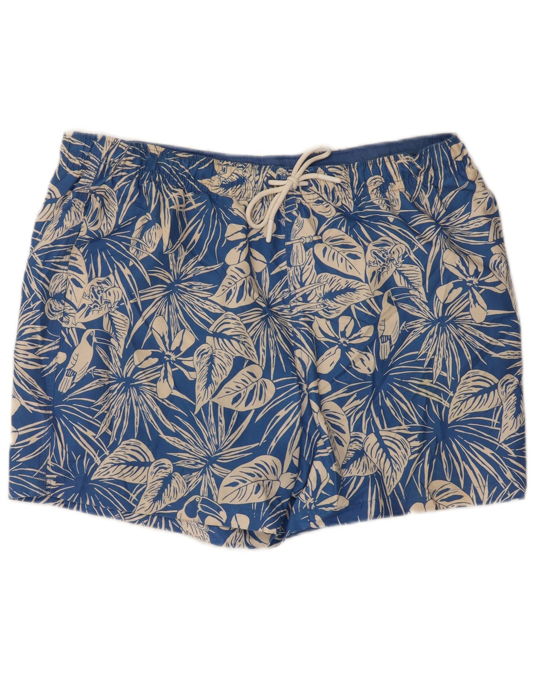 Pantaloncini da bagno da uomo Marks & Spencer grandi in poliestere floreale blu