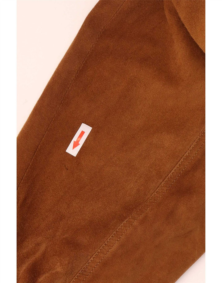 Giubbotto bomber in pelle scamosciata da uomo Conbipel UK 42 XL Beige