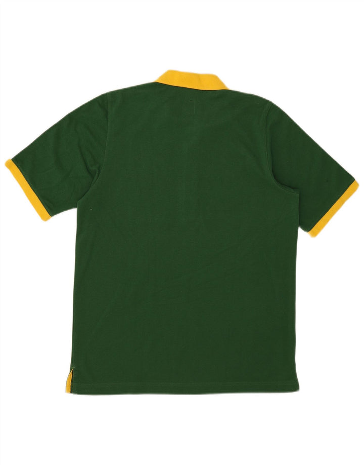 Polo da rugby grafica da uomo Adidas verde medio